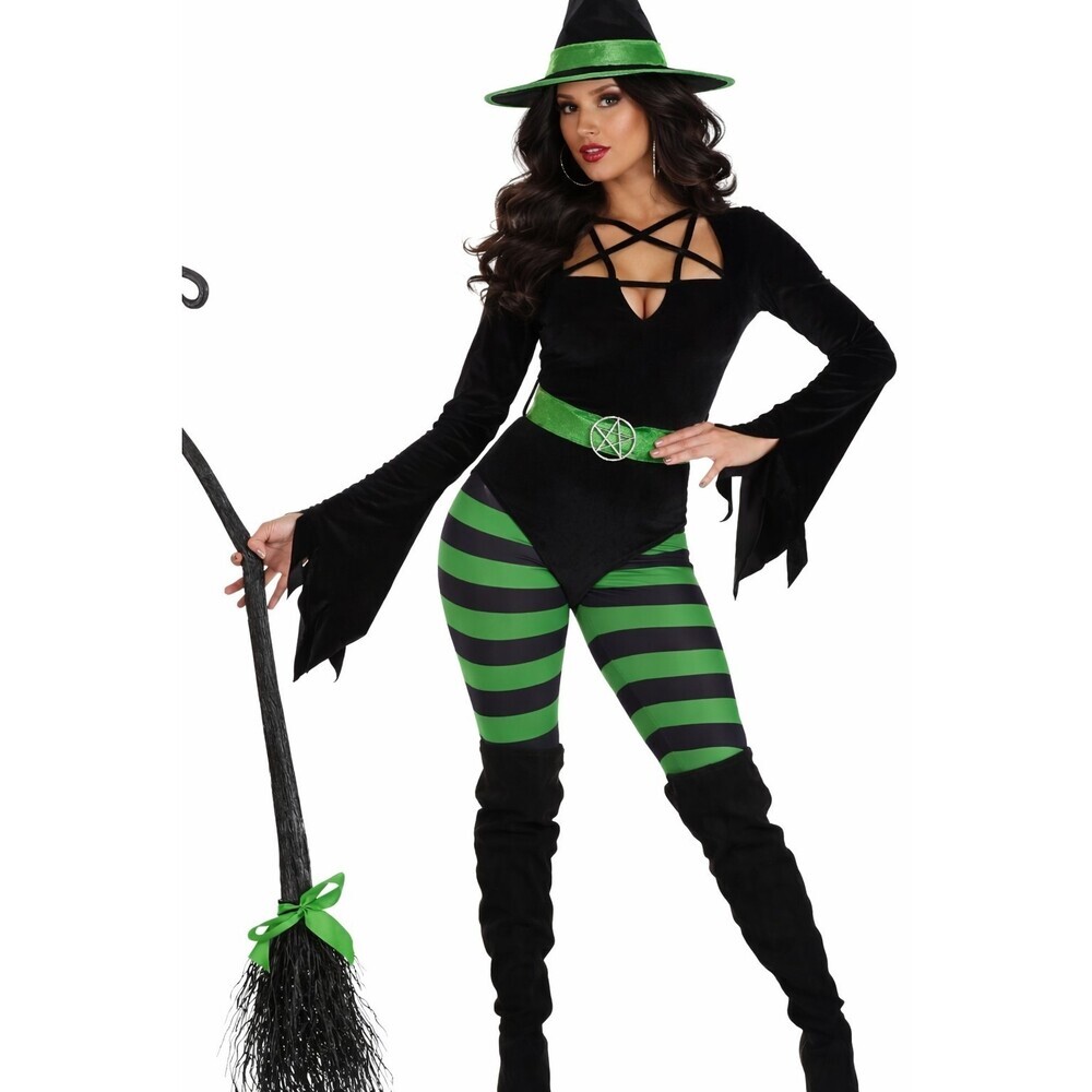 Womens Premium Sexy Halloween Witch Costume Large New NWT Cosplay Adult Sz Large